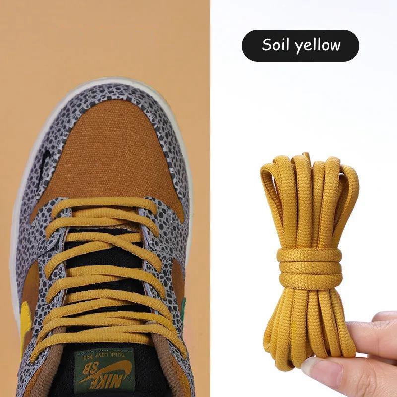 Kulaté tkaničky AF1 Basketbalové tenisky Tkaničky Černá Bílá Tkanička Pánské Dámské Ležérní Sportovní obuv Šňůrky do bot Bílá Černá