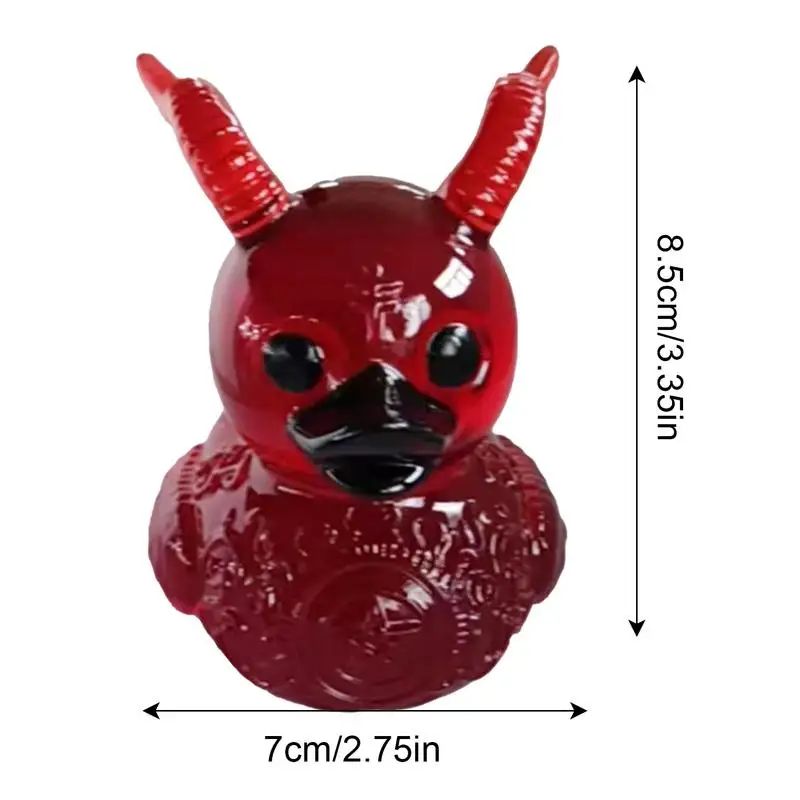 

Halloween Little Devil Duck Lil Devil Ducky Little Devil Duck Car Decoration Resin Ducks Figurines Satanic Ornament Decor