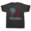 New Pickleball Player Paddle Ball Lover Flag T Shirt Oversize Printed Casual Tee Casual Short Sleeve Vintage Couples TShirt