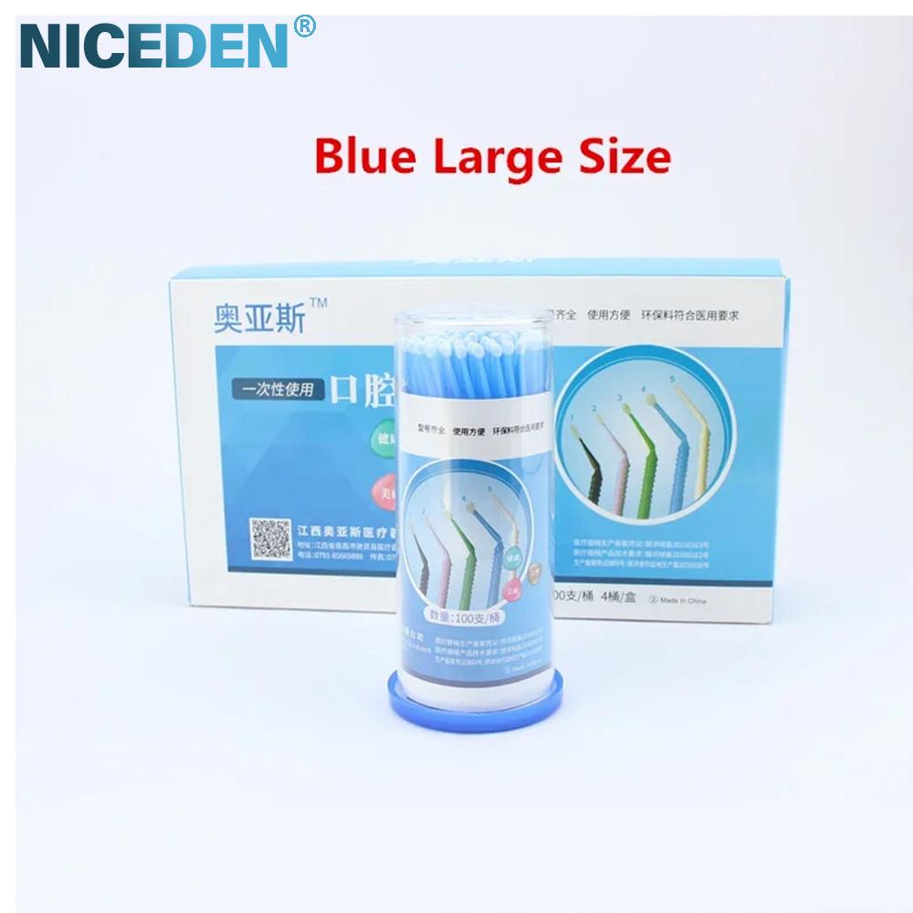Niceden 100Pcs/Bottle Dentistry Disposable Micro Brushes Applicators Brush Teeth For Dental Application Oral Care Dentist Materials