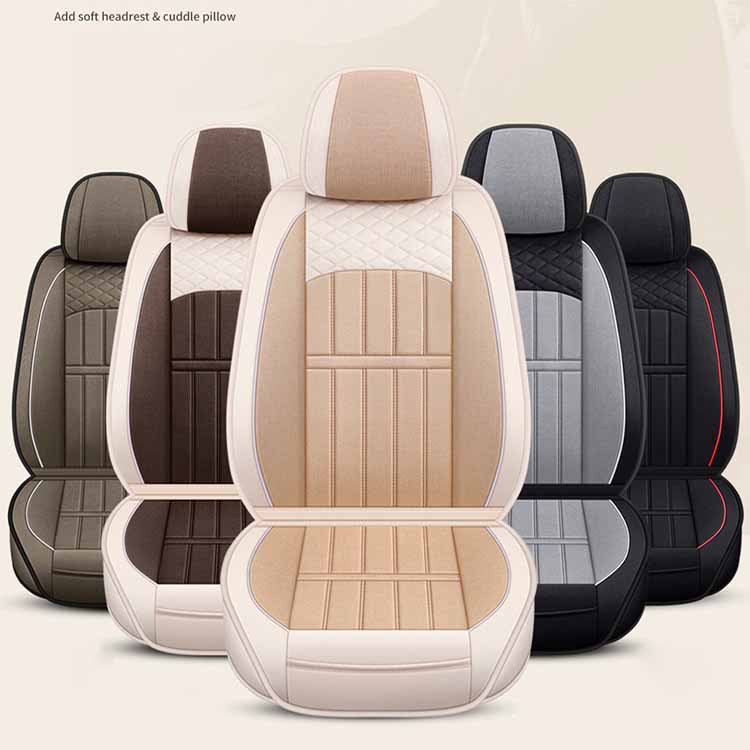 Full Envelope Car Seat Cover Breathable Seat Cover Linen Special Cushion Four Seasons Universal Seat Cushion