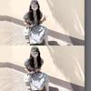 French Square Neck Puff Sleeve Floral Dress - Summer 2024 Waist-Slimming A-Line Skirt for Women