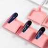 10Pc/Set Detachable Nail Practice Display Stand Adjustable Plastic Holder for False Nail Polish Color Presentation and Training