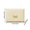 Bow Student Simplicity Wallet Solid Color Card Organizer Portable Card Holder  Card Holder Bag