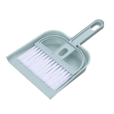Cepillo de Limpieza Mini de Escritorio de Plástico Juego de Escoba Pequeña y Recogedor Juego de Limpieza de Escritorio Azul Nórdico