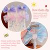1 Pair Fashion Mermaid Princess Children Forehead Chain Pearl Fairy Hair Clip Sweet Bowknot Hair Accessories Kids