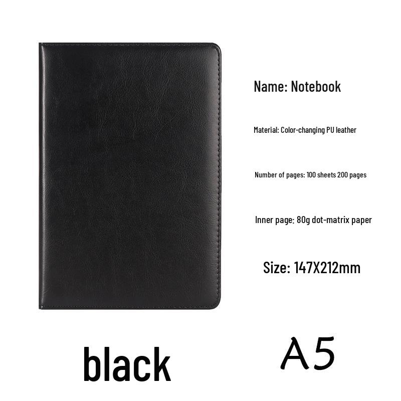 Notizbuch A5/B5 mit 64 Seiten aus Kunstleder mit individuellem Logo für Meetings