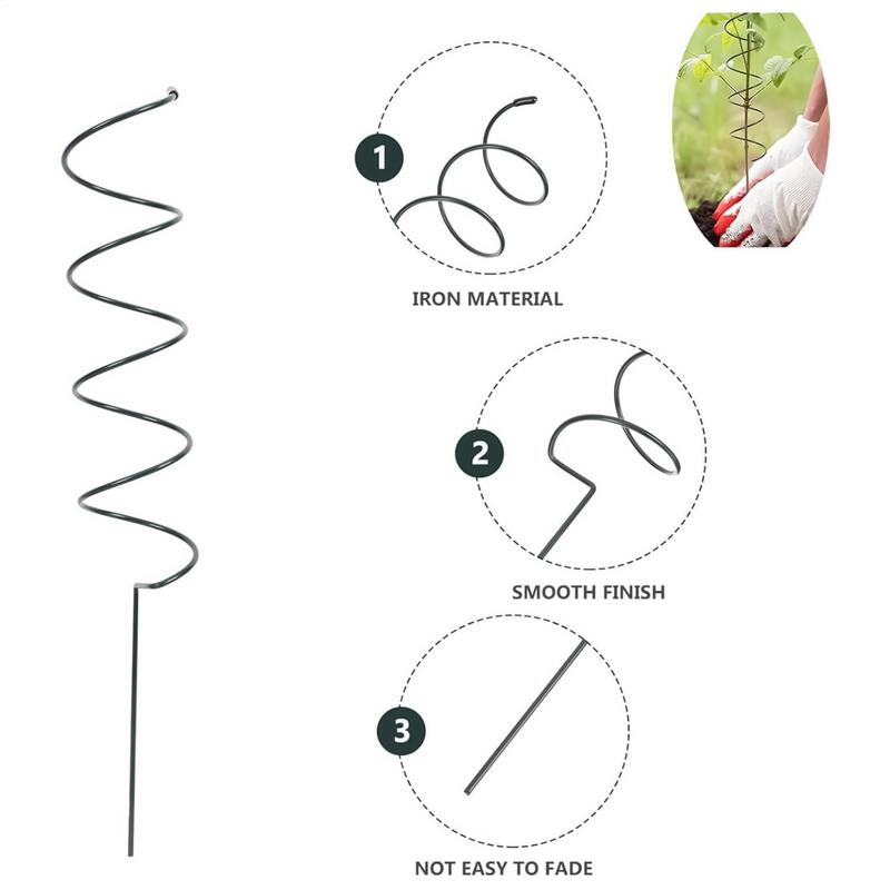 Tomato Twist Metal Tomato Supports Stakes Wind-Resistant Structure Garden Vine Plants Support Sticks For Fruit Vegetables