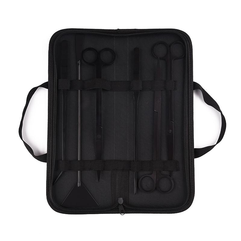 Aquarium Tools Set Stainless Steel Aquarium Tank Aquatic Plant Tool Kits Bag