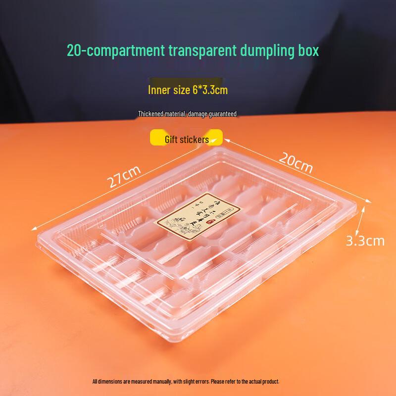 Disposable 20-Compartment Dumpling Freezer Containers