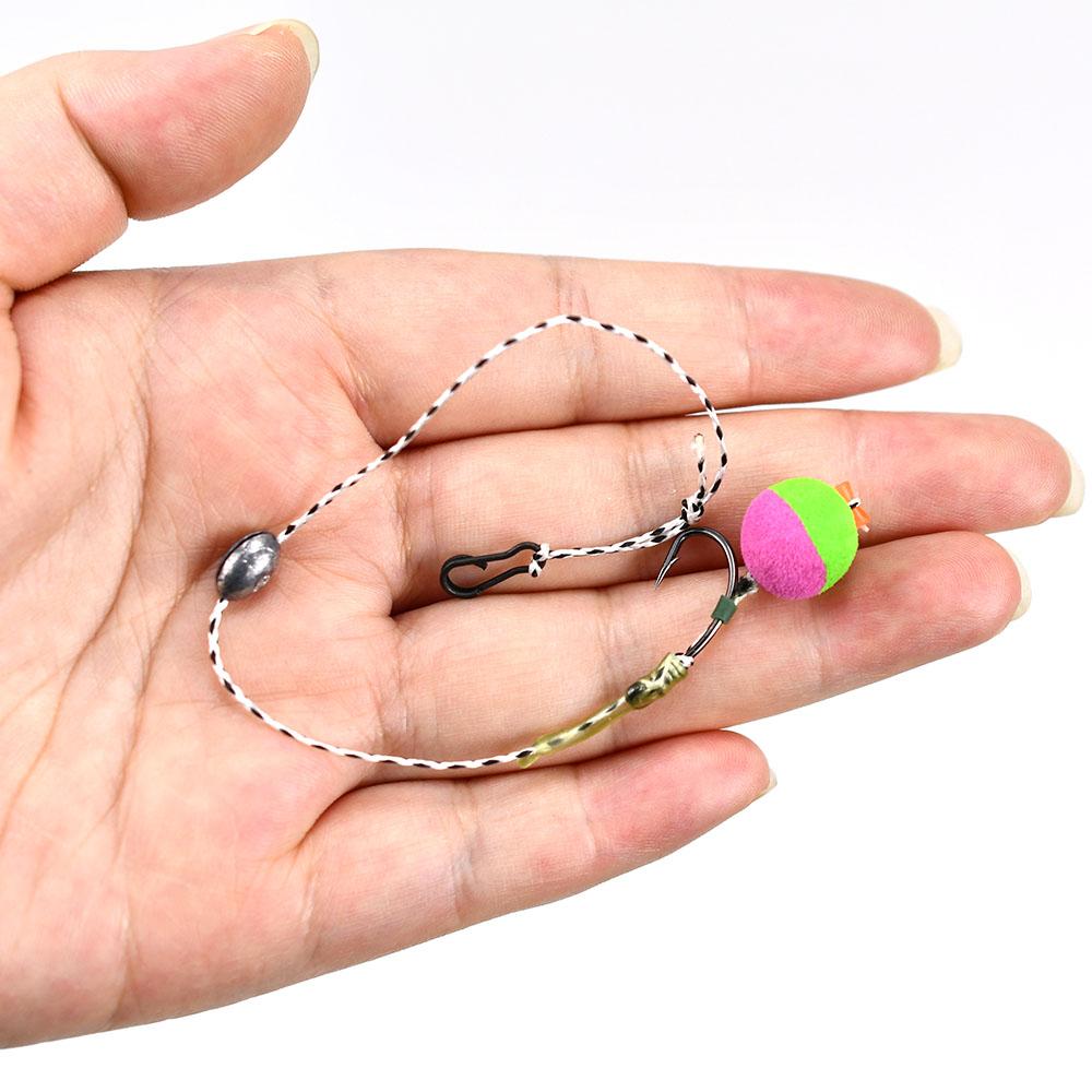 24Pcs/Box Floating Carp Bait Pop Up Boilie Fishing Bait with European Carp Fishing Ball Bait Wire Set Hooks Carp Fishing Tackles