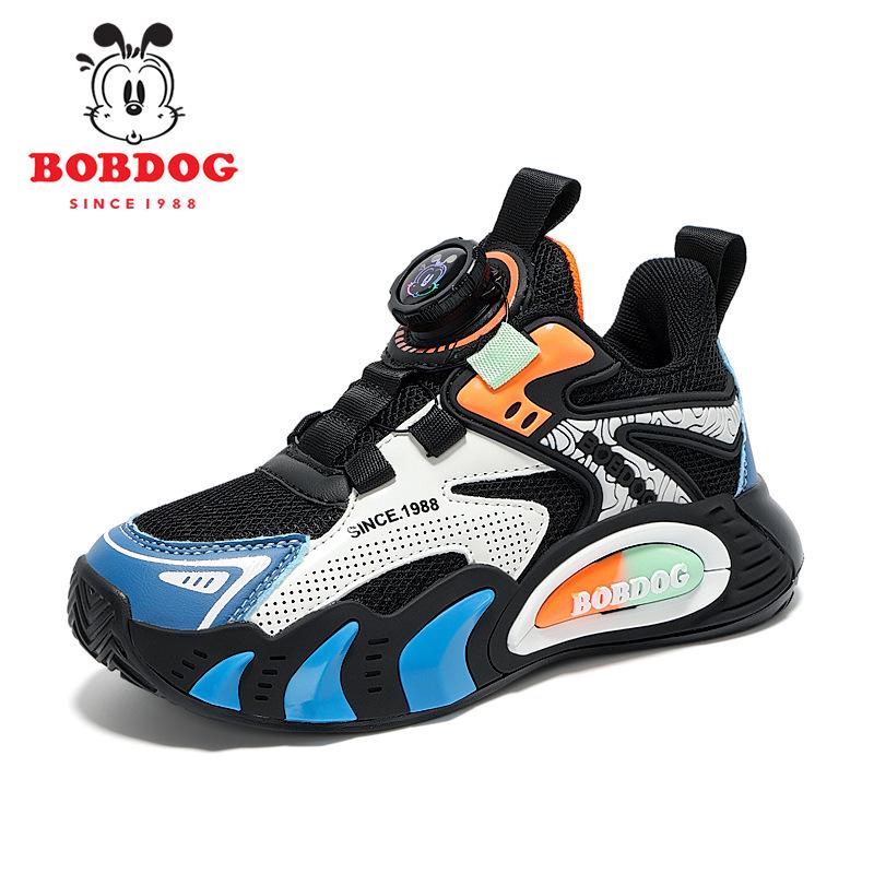 Babudou Boys' Waterproof Sports Shoes - Spring 2026 Double Mesh Casual Sneakers for Kids