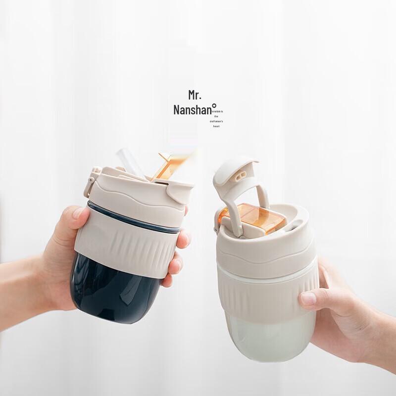 Mr. Nanshan Ceramic Travel Mug with Dual-Use Lid