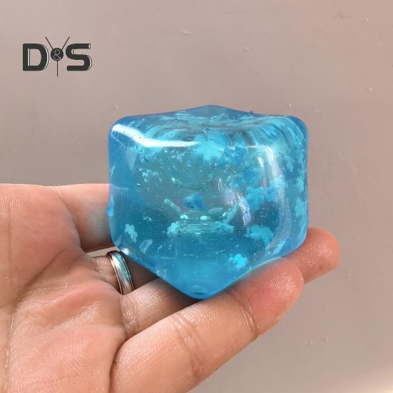 Squeeze Stress Balls for Kids Adults Ice Cubes Sensory Squeeze Toy Classroom Stretchy Fidget Toy for Stress Anxiety Relief