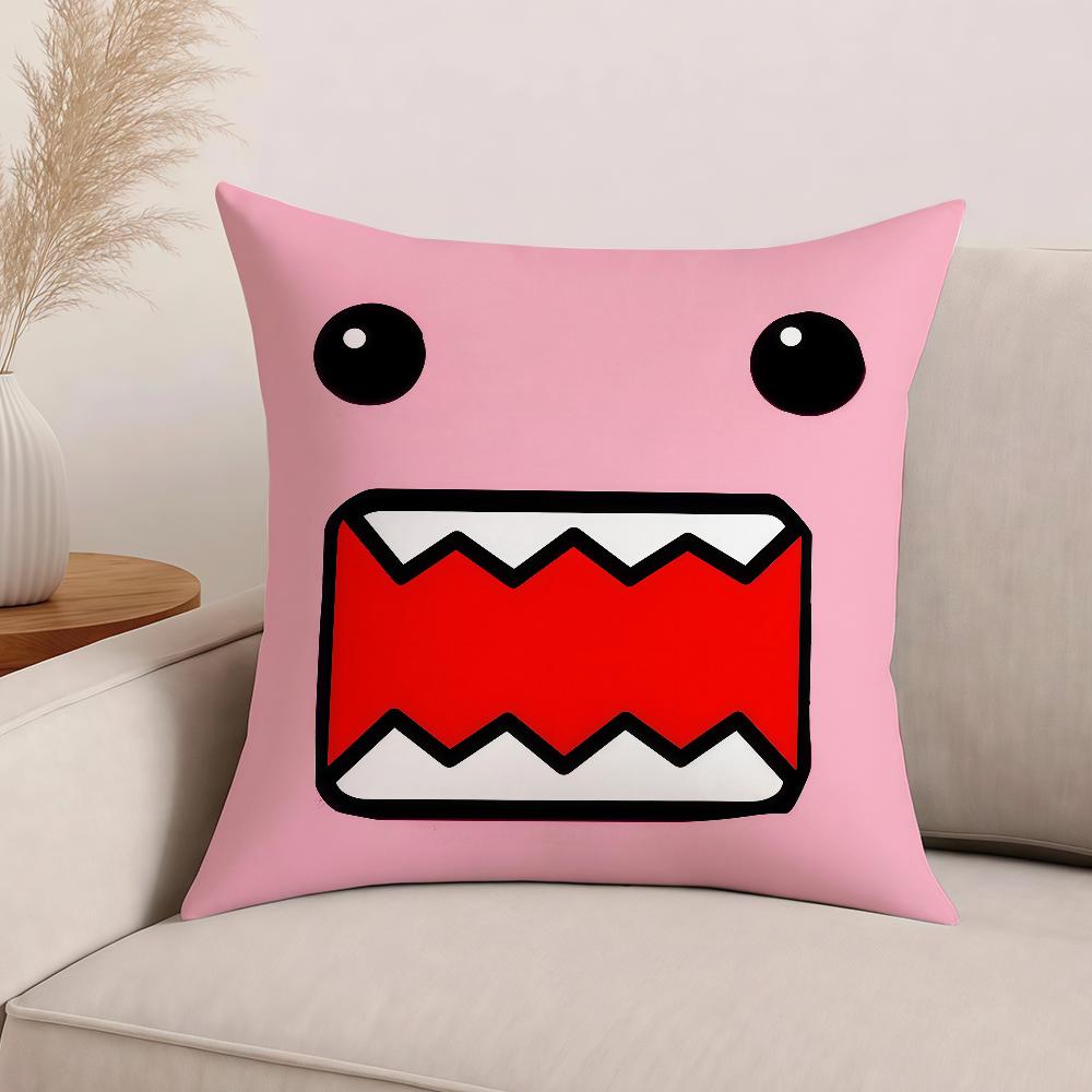 Кавайная наволочка Domo Kun Domokun, офисные подушки, подходит для дивана, автомобиля, спальни, декоративная наволочка 30cm x 30cm