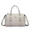 New Vintage Boston Leather Plutonium Large Capacity Women's Bags  Solid Color Female Fashion Shoulder Crossbody Bags