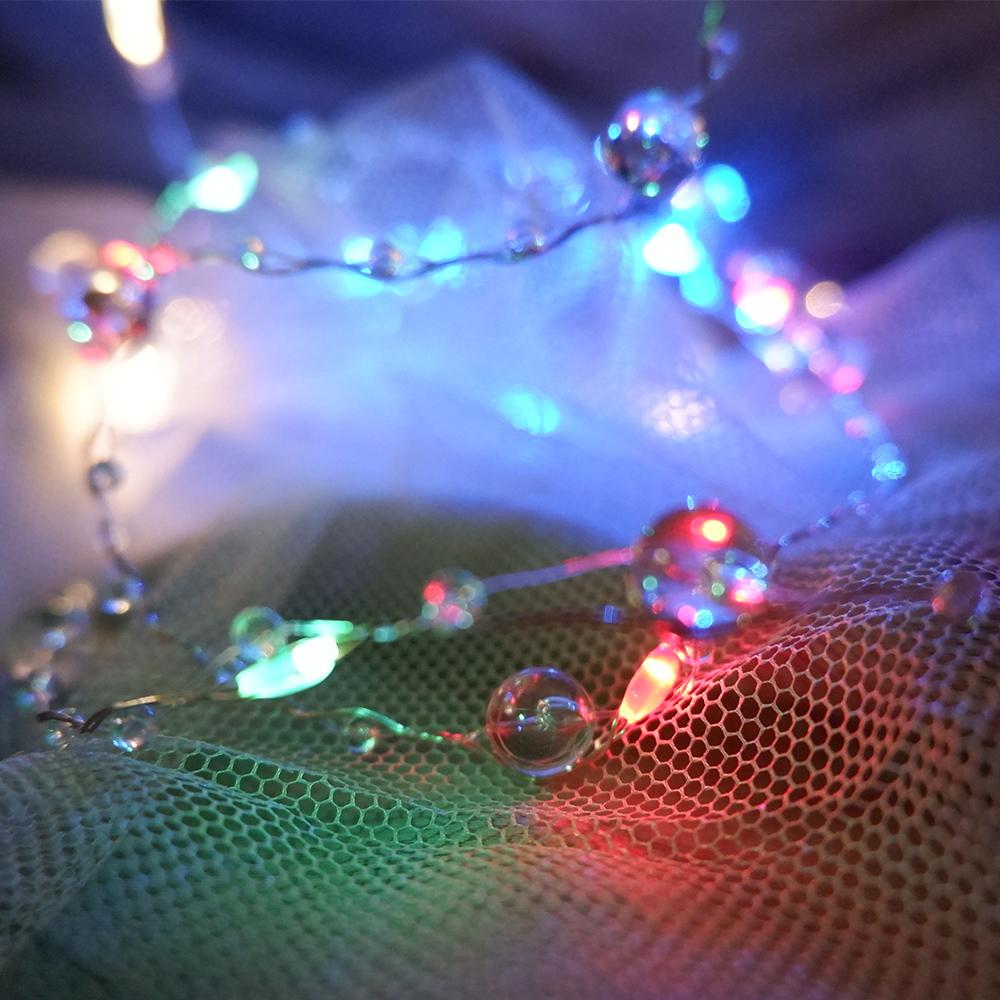 Battery Pearl LED Lights, Pearl LED Copper String Lights Fairy Lights, Wedding Family Party LED Lights, Christmas Decoration Lights