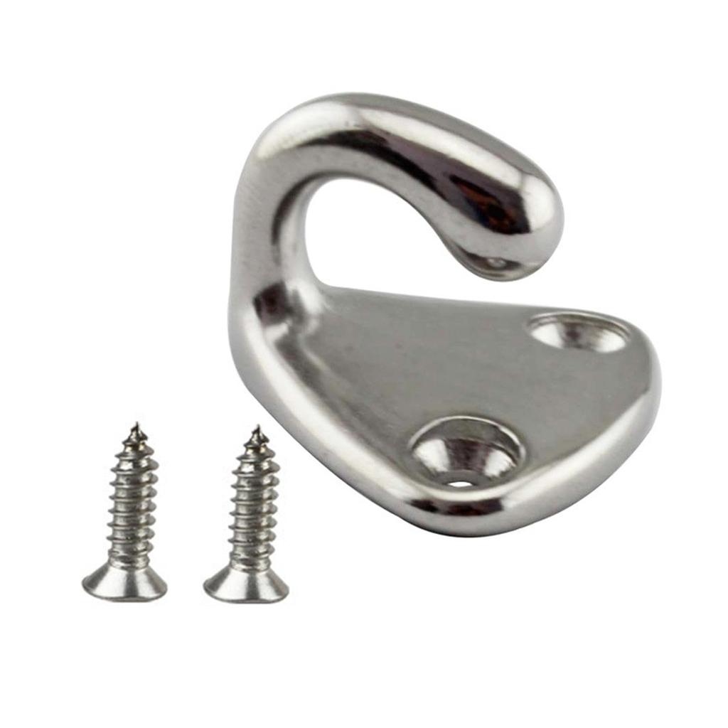 Vessel Wall Hooks - Stainless Steel 316 Fender Hooks, Wall Mounted Hooks Boat Storage