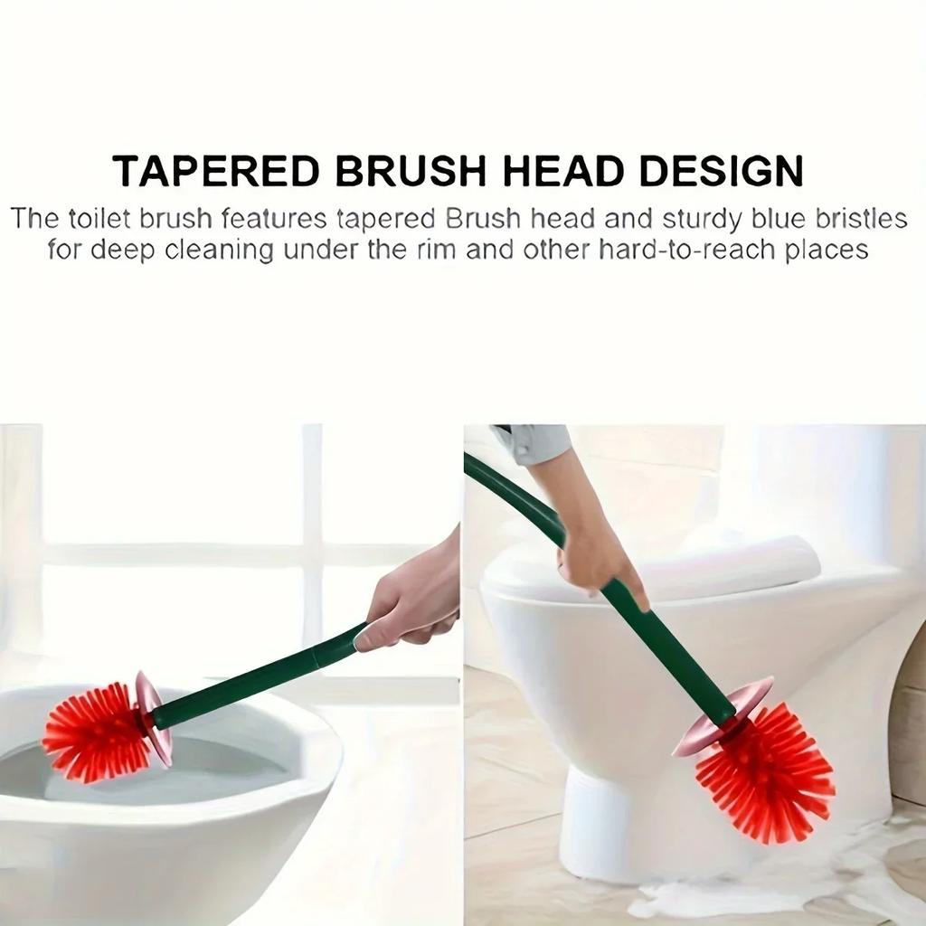 1pc -Toilet brush New Lovely Cherry Shape Lavatory Brush Toilet Brush Holder Set Toilet Bathroom mat Toilet brush Cleaning