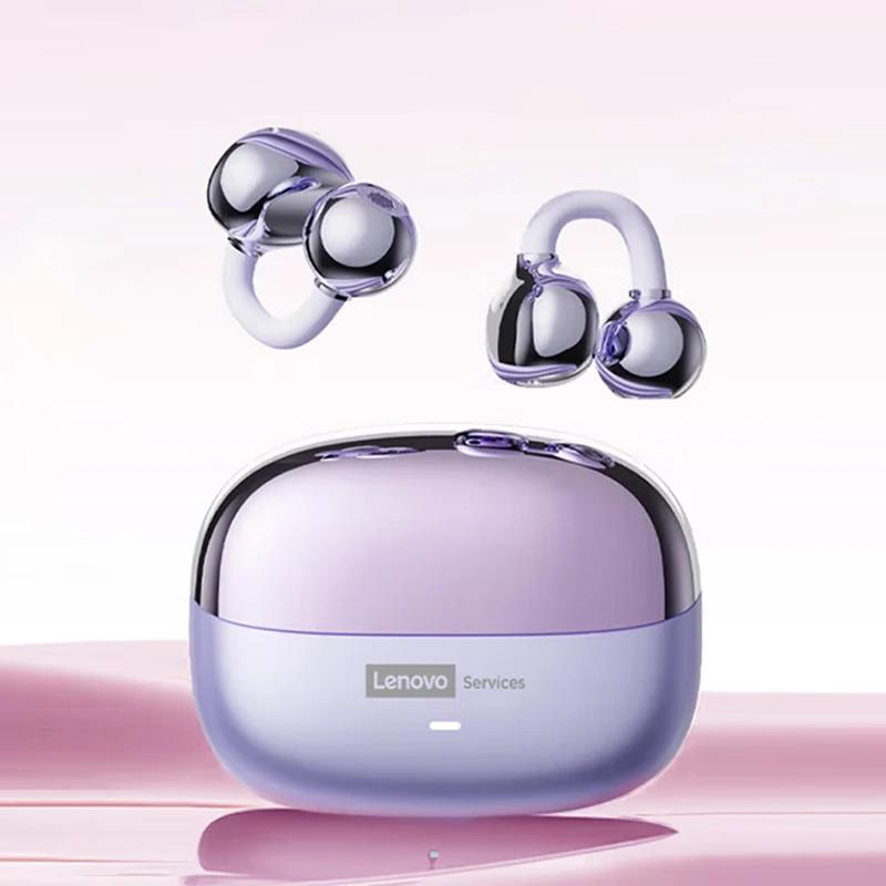 Cuffie Wireless Originali Lenovo LE302 Bluetooth 6.0 Auricolari con Clip da Orecchio Cuffie Sportive per Musica Stereo HIFI con Cancellazione del Rumore