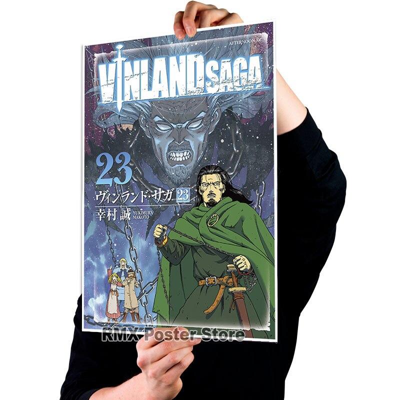 

Аніме Vinland Saga Плакати Естетичний білий крейдований папір Вітальня Декорація Фреска Скандинавський домашній декор Бар Інтер єр Картина 42x30cm