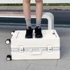 Multifunctional 26-Inch Front-Opening Carry-On Suitcase with Cup Holder and Large Capacity, Customizable 22-Inch/24-Inch Options