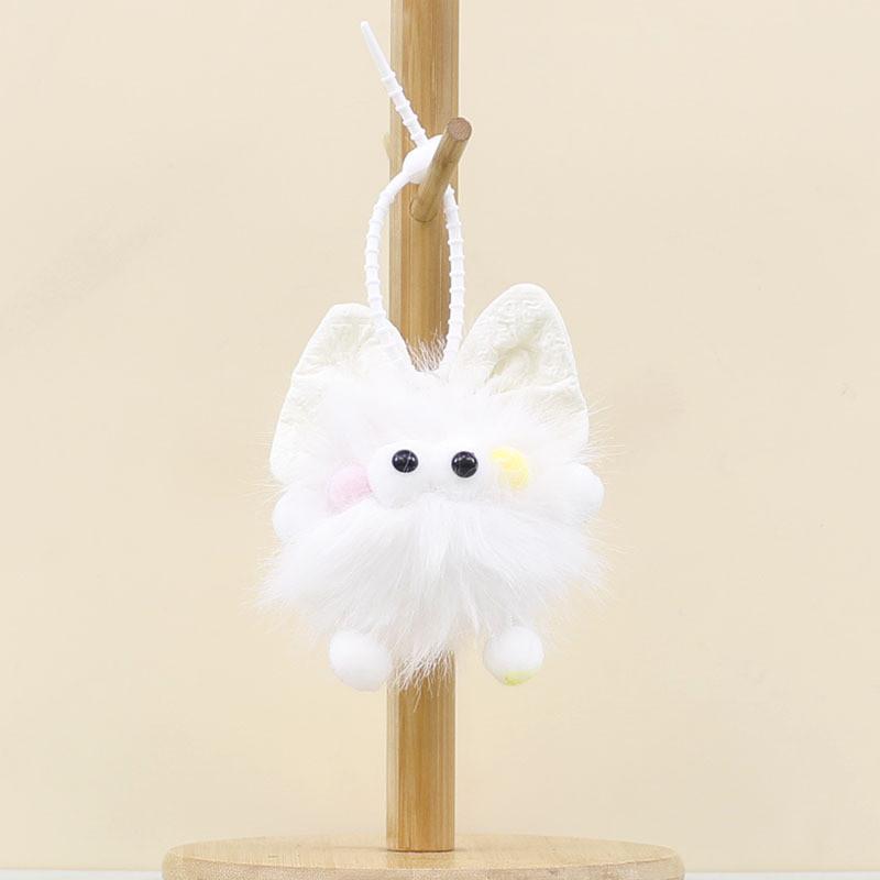 Coal Cuter Bow Ball Doll Keychain Pp Cotton Stuffed Charm For Decoration Bag
