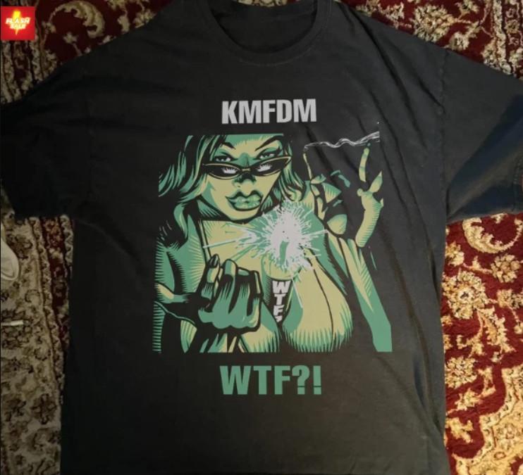 KMFDM Band Music Tour Black T-Shirt Cotton All Size