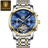 TikTok Trending Men's Automatic Waterproof Stainless Steel Luminous Skeleton Watch