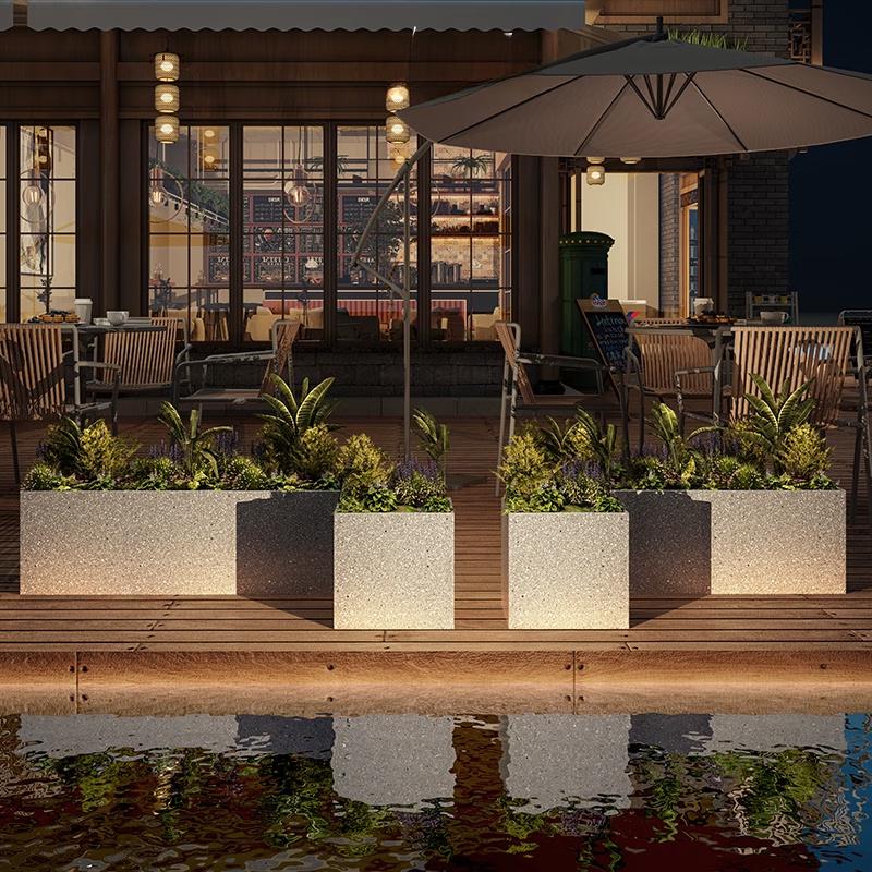 Outdoor Terrazzo Planter Box