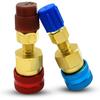 R1234yf Quick Couplers Kit, R1234YF To R134A Quick Coupler Adapter, High/Low Pressure Side AC Charging Hose Adapter Fitting Connector for R1234yf