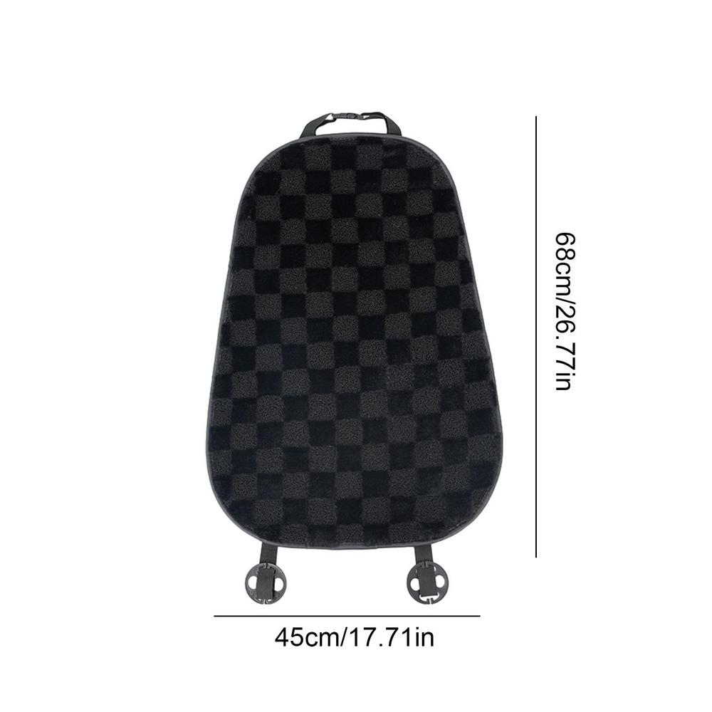 Bil Sittdyna Plysch Framstolskudde Varm Bilsitsskydd Lyxiga Bilsätetillbehör Andningsbar För Kallt Väder