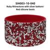 Diamond Glitter Silicone Boot Anti-Slip Water Bottle Boot Sleeve Water Bottles Bottom Sleeve for Stanley 40oz Cup Accessories