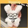 Plush Eyecatching Dog Keyring With Adorable Accessories And Soft Design Material