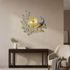 Creative Peacock Clock | Powered Design, Decorative Wall Clock, Silent