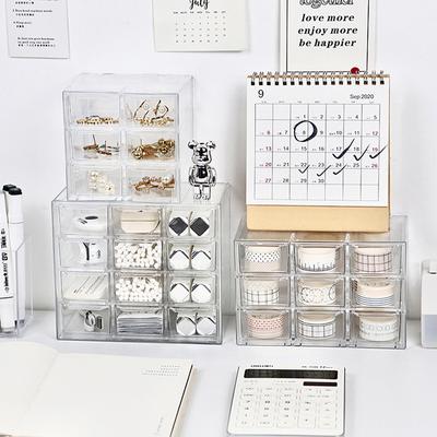 Desktop Drawer Organizer Mini Drawers Plastic Desk Craft Storage Box