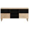 VidaXL Meuble TV 100x33x46 cm bois massif de manguier, support TV, armoire média, armoire hifi, unité TV, meuble multimédia, 358266