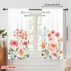 2pcs 2D flat printing Party Window Curtains Fearfully Wonderfully Made Floral Polyester Without Electricity Party Decorations