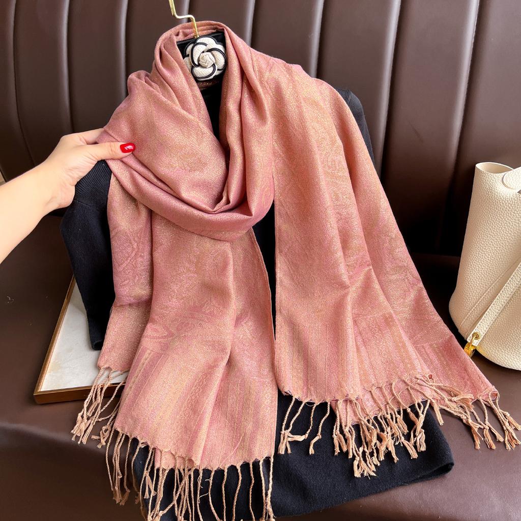 Luxury Brand Autumn Cashmere Pashmina Shawl Lady Wrap Warm Winter Scarves Design Print Female Foulard Hijab Stoles Scarf