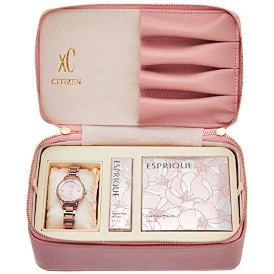 CITIZEN watch xC Cross Sea KOSÉ ESPRIQUE collaboration limited model Eco-Drive radio-controlled Titania Line Happy Flight series Sakura Pink ladies