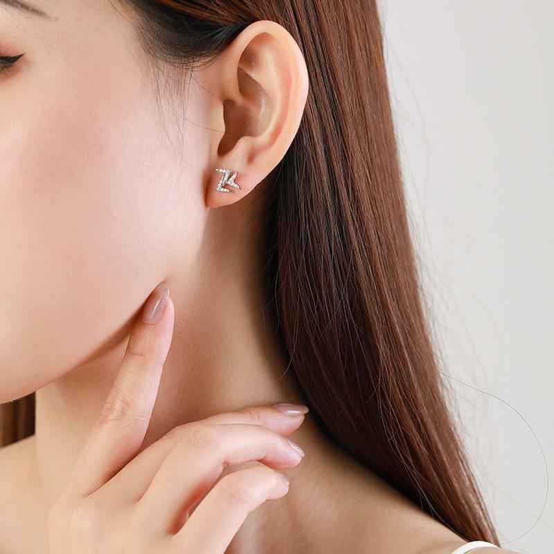 Tancise 925 Sterling Silver Zircon Earrings Drop Earrings For Women Wedding Party Gifts