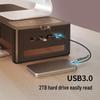 Multifunctional USB Monitor Riser Stand and Desktop Organizer