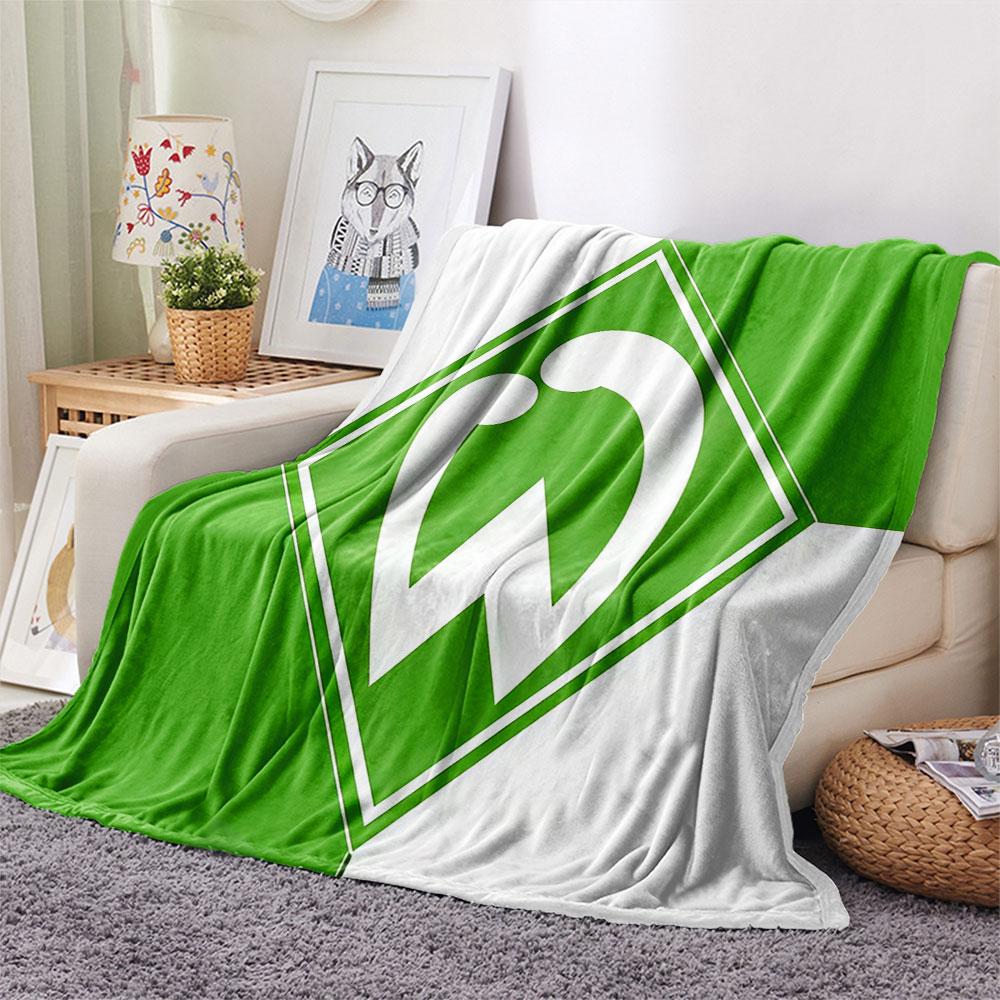 Werder Team Flanelldecke, Hohe Qualität, Bequem für Alle Jahreszeiten, Heimdekoration, Wärme und Komfort