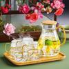 Transparent Heat-resistant Glass Teapot Large Capacity Flower Tea Cold Water Kettle Home, Hotel, Kitchen and Daily Necessities