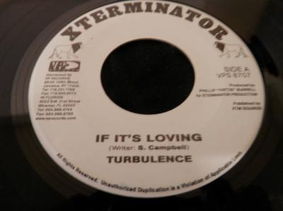 7inch Record TURBULENCE - If It's Love VPS8707 XTerminator US Reggae, Ska & Dub Used