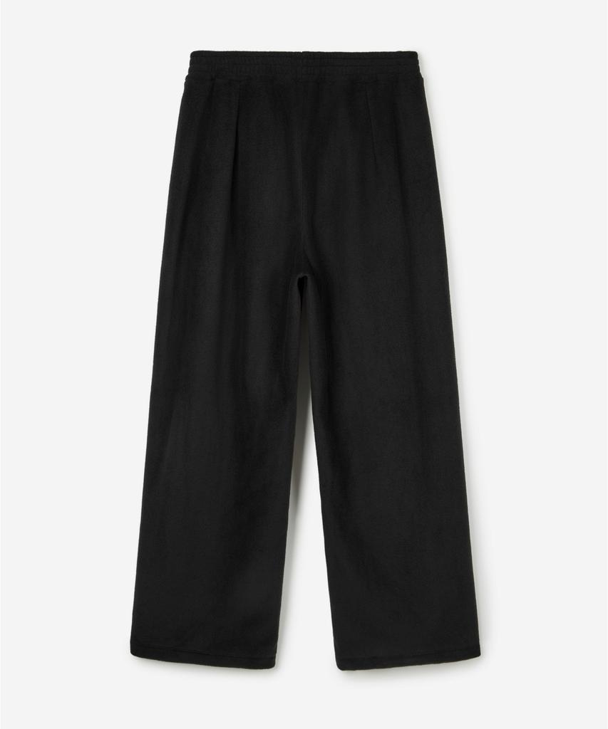 TIENJITIUMEON W Fleece Wide-Leg Pants (Black) Tnpa6F112Bk