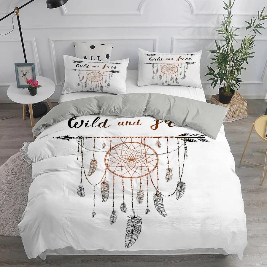 Povlečení lapač snů Elegantní český povlak na přikrývku Queen 240x220 Etnický povlak na přikrývku Single Double King