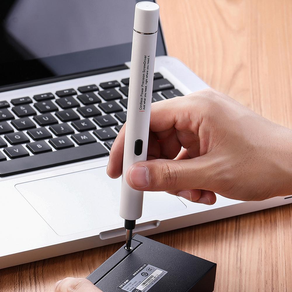 Electric Power Screwdriver Portable Cordless Magnetic Screw Driver Precision Hand Screwdriver Bit Set For Laptop PC