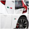 Auto Styling Emblem 3D Aluminium Italien Logo Flaggen Aufkleber Dekoration Zubehör Für Fiat 500 Abarth Punto Panda Bravo Tipo Ducato