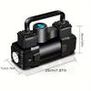 12V 150 PSI Air Compressor Tire Inflator Portable Powerful Dual Cylinder Air Pump, Used For Car Tires, Car Accessories, Automatic Tire Pump